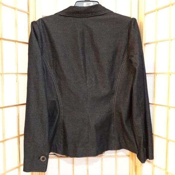 Classiques Charcoal Blue Single Button Blazer - Picture 2 of 6